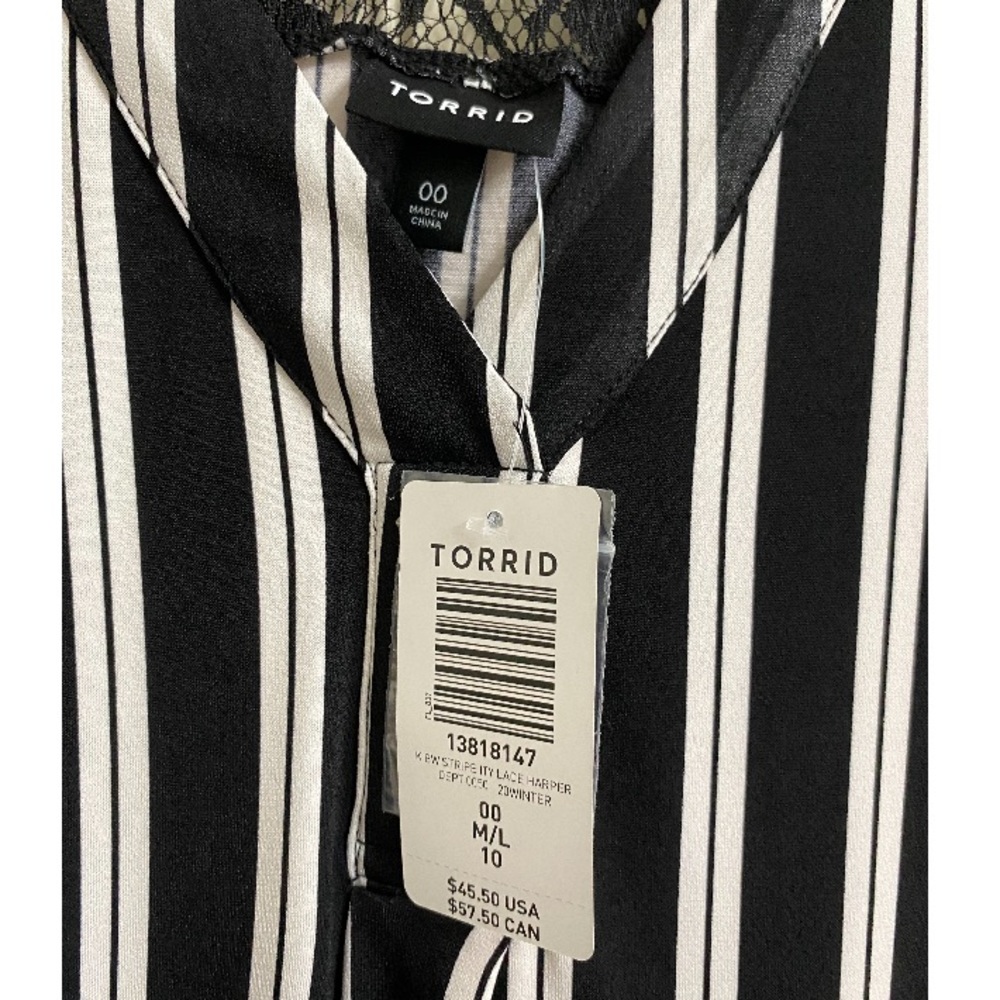 00 Torrid Striped Blouse